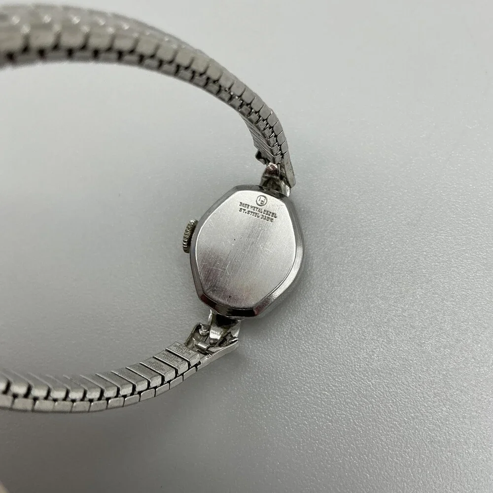 Vintage Vulcain Womens Watch 16mm Silver Dial Stainless Manual Wind Swiss